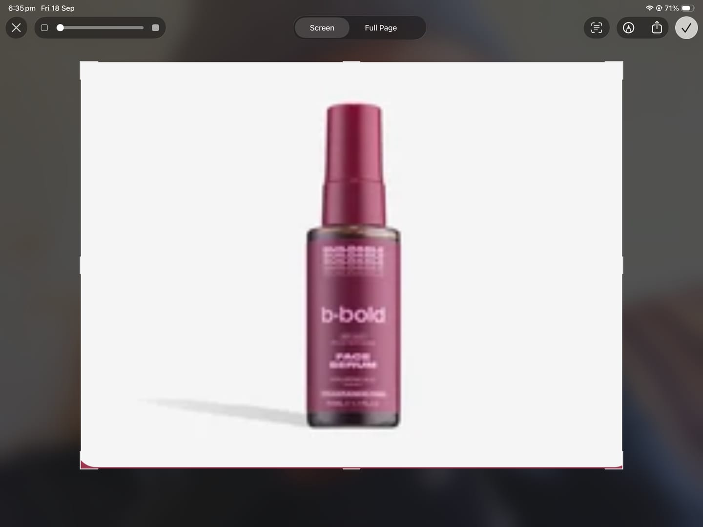 Customer photo review of Face Serum