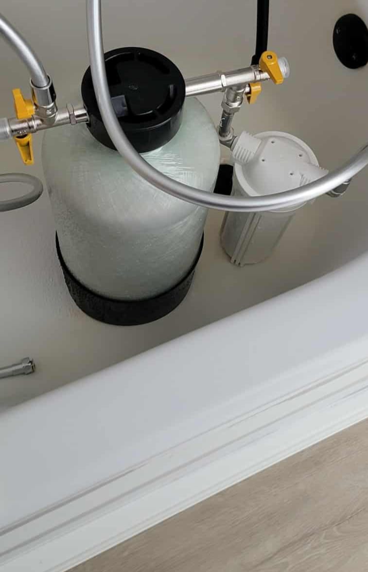 Customer photo review of Shower Water Softener System