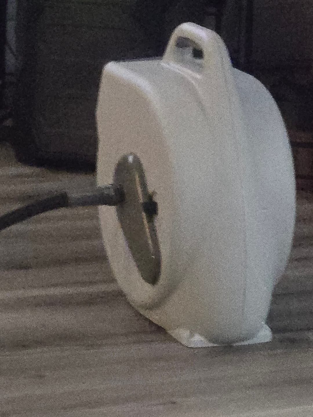 Customer photo review of Automatic Garden Hose Rewinder