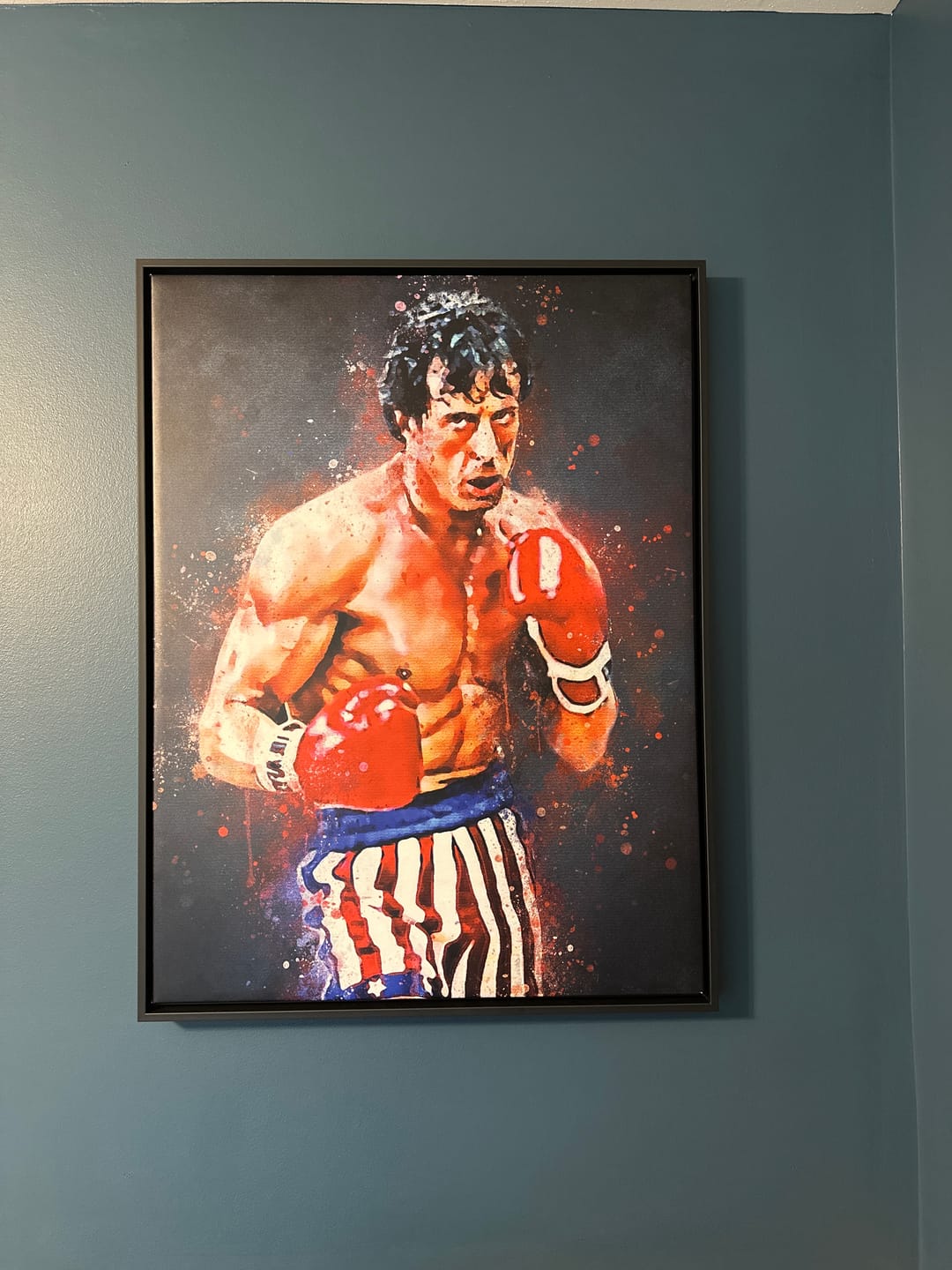 Customer photo review of Rocky Balboa Wall Art