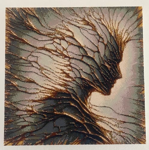 Customer photo review of Whispered elegance | Diamond Painting Kit