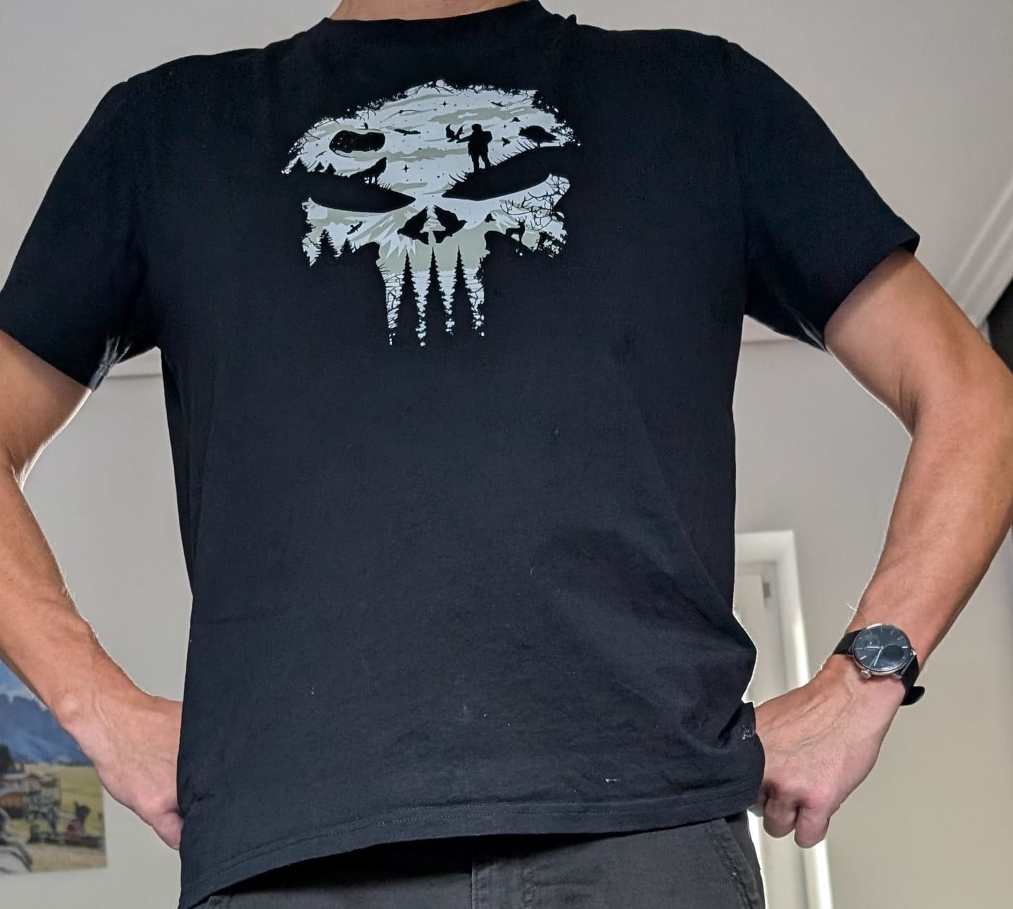 Customer photo review of Holzbrüder® Originals - Nature Skull Bio Herren Shirt
