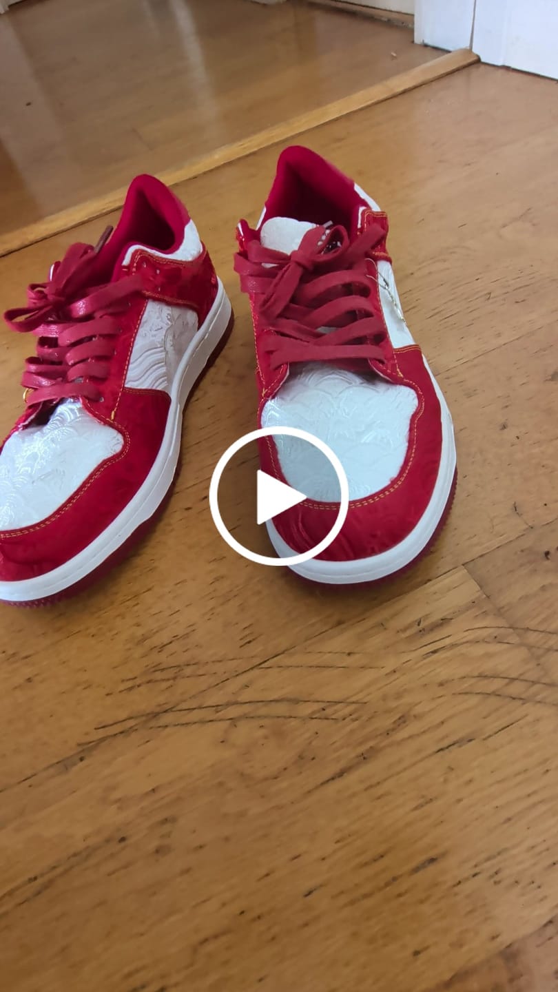 Customer video review of The Red Seal, Silk Sneakers