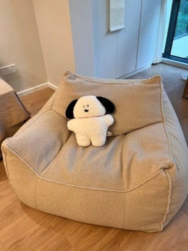 Customer photo review of DODO BEAN BAG - TEDDY FLEECE BEIGE