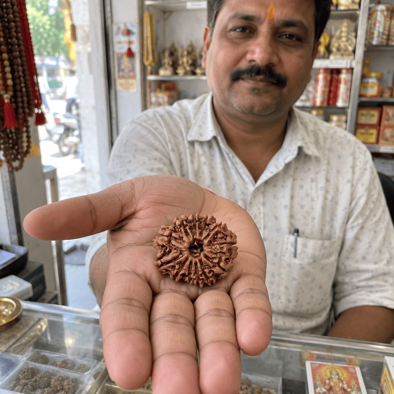 Customer photo review of 12 Mukhi Rudraksha (Nepali)