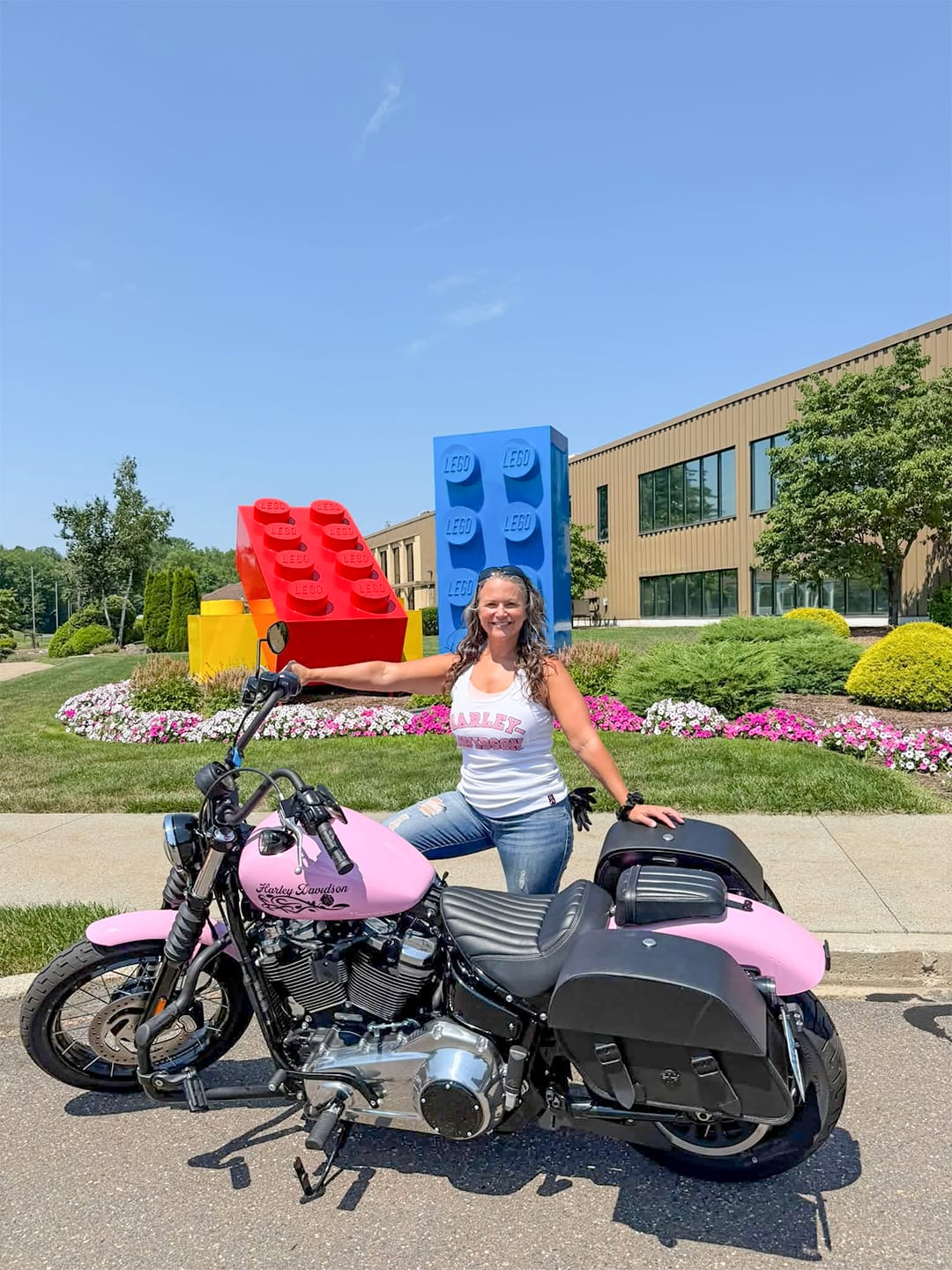 Customer photo review of 28L - Baelor Medium Quick Mount Motorcycle Saddlebags For Harley Softail Street Bob FXBB/S