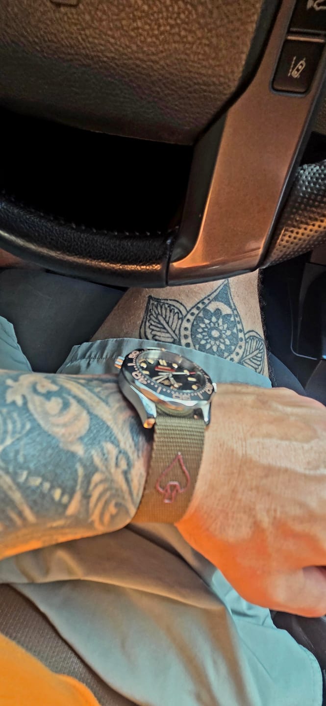 Customer photo review of NOFORN Single-Pass Watch Strap