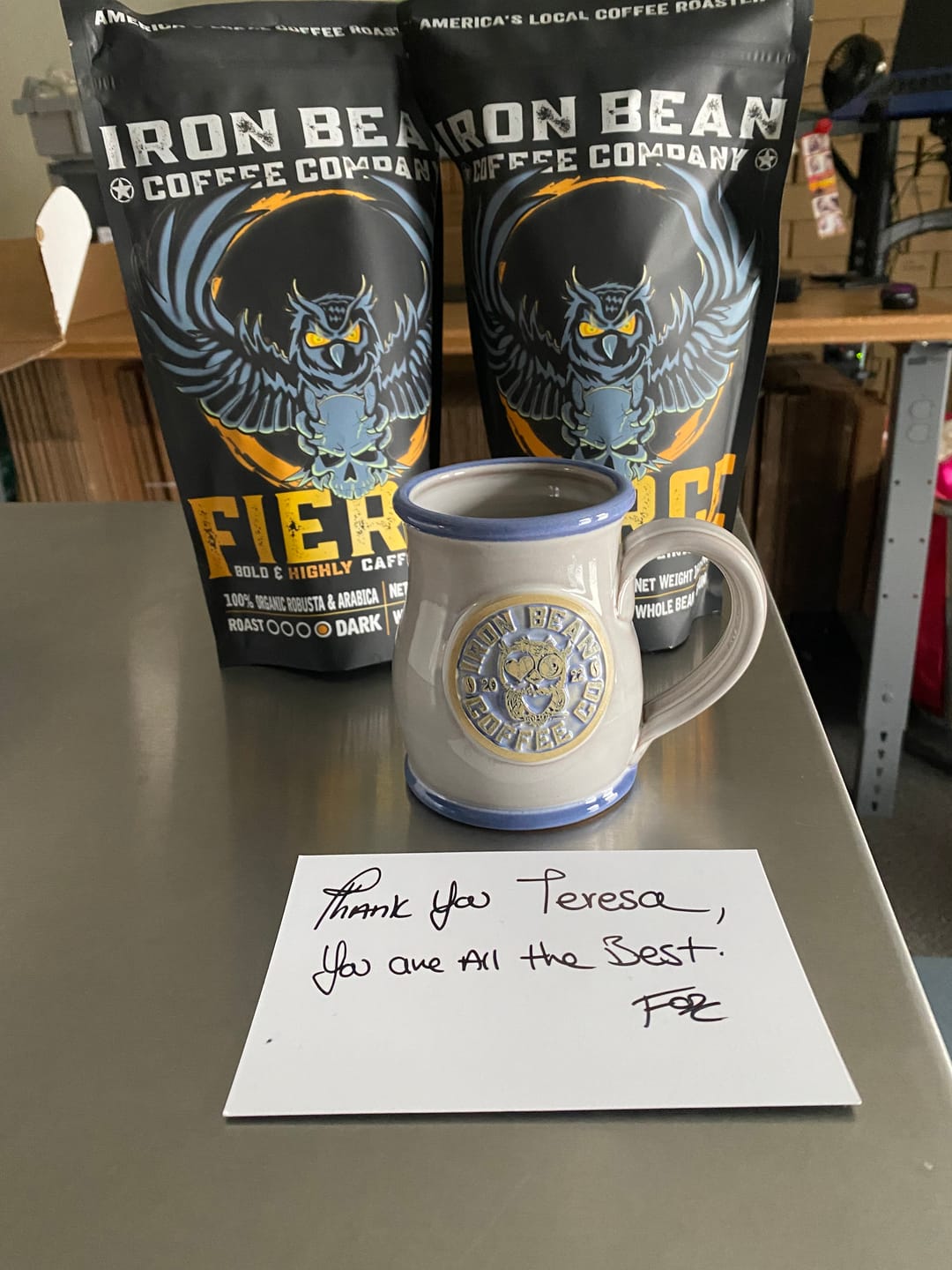 Customer photo review of Fierce™ - Highly Caffeinated Dark Roast