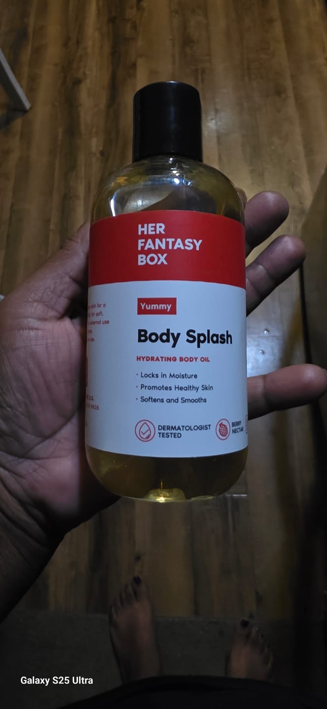Customer photo review of Body Splash - Skin Smoothing Body Oil  (Yummy)