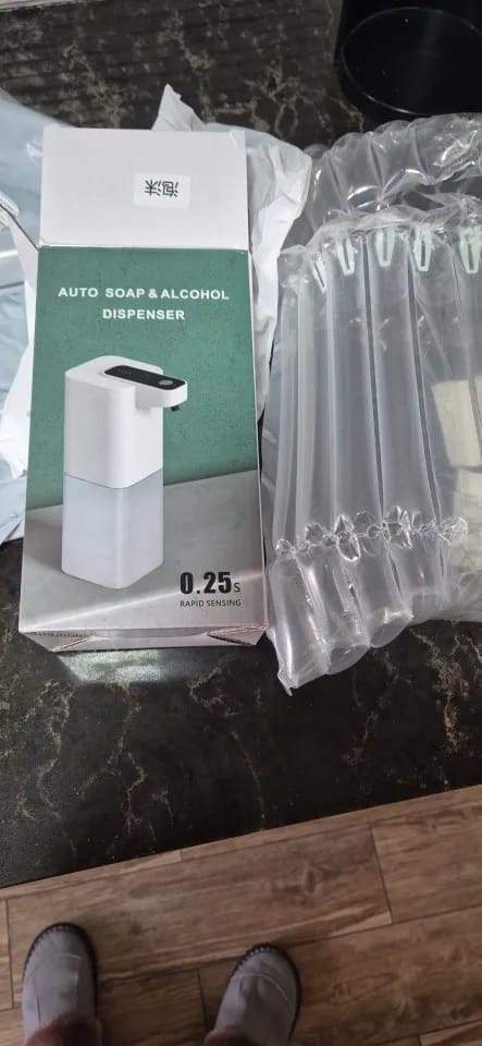 Customer photo review of Automatic Wall-Mounted Foaming Liquid Soap Dispenser Electric USB Charging Hand Sanitizer Dispenser for Hotels Bathrooms