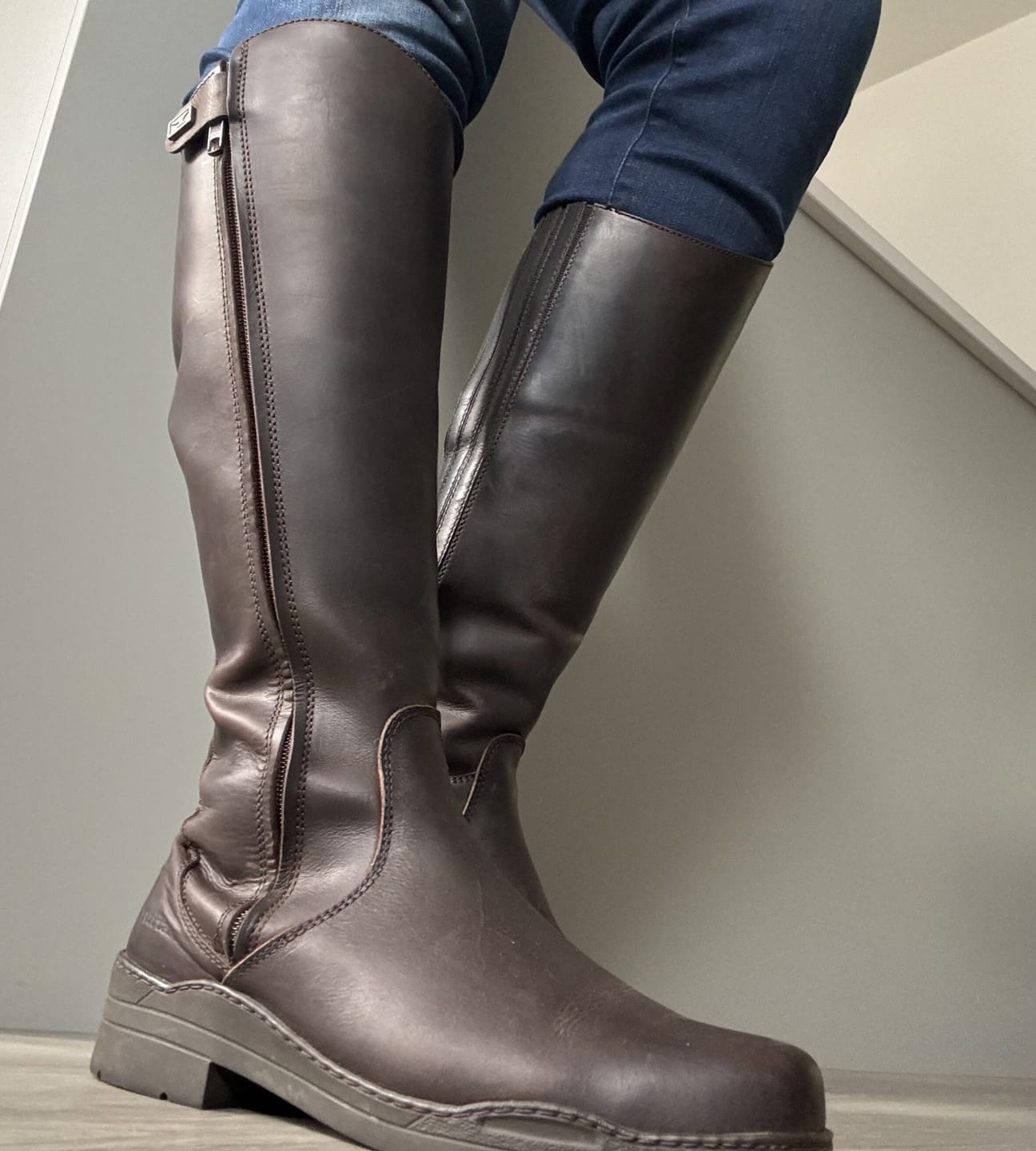 Customer photo review of Broadland Plus-Size Riding Boots