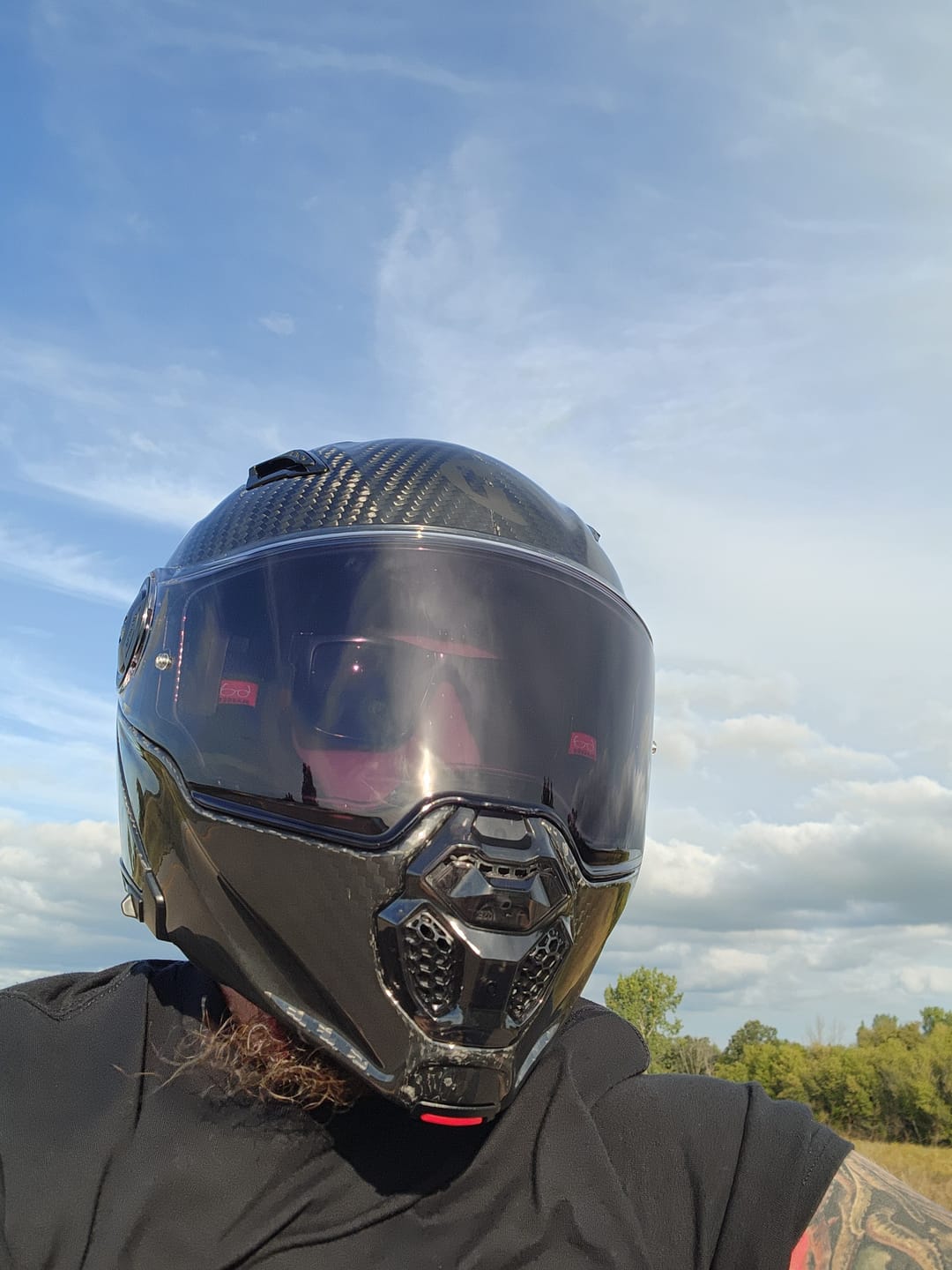 Customer photo review of D.O.T. & ECE Daytona C6 PRO- Grey Carbon Fiber