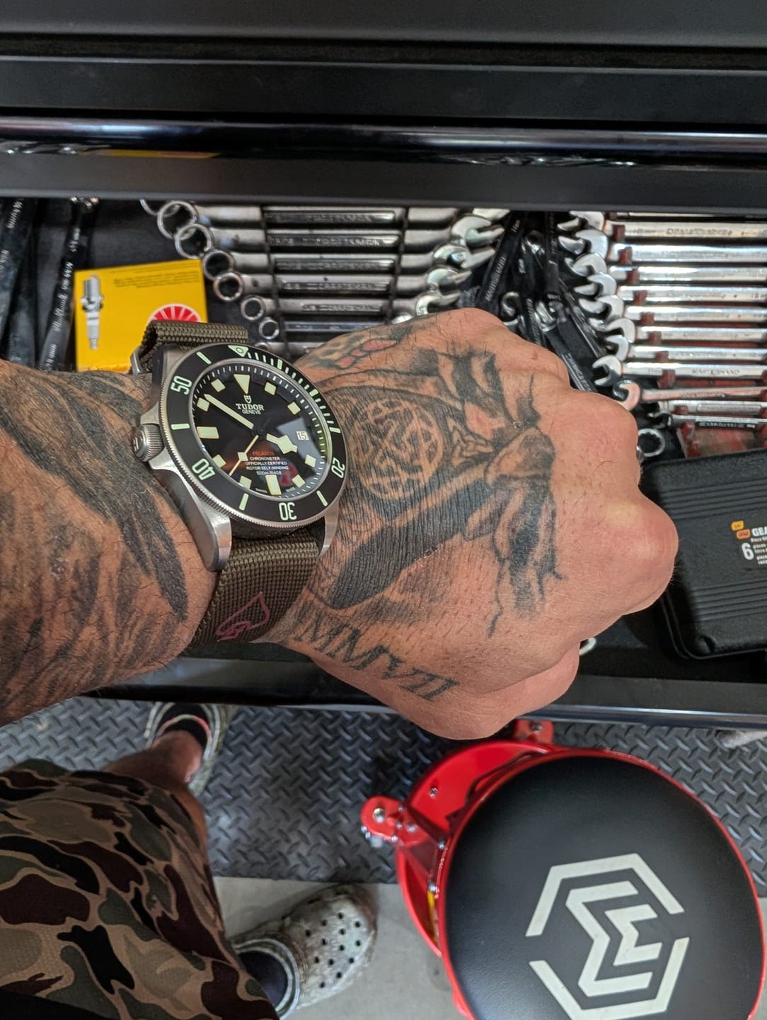 Customer photo review of NOFORN Single-Pass Watch Strap
