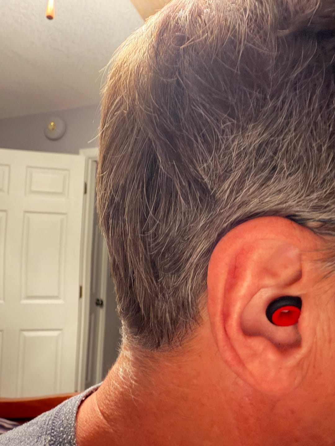 Customer photo review of 1 + 1 Set FREE - Moto Earplugs, - 27 dB