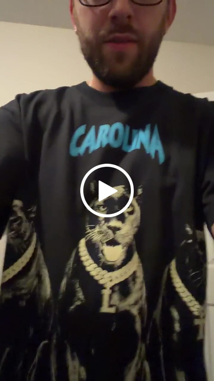 Customer video review of Glory Days Apparel - Black Nuthin' But A Carolina Thang Oversized T-Shirt