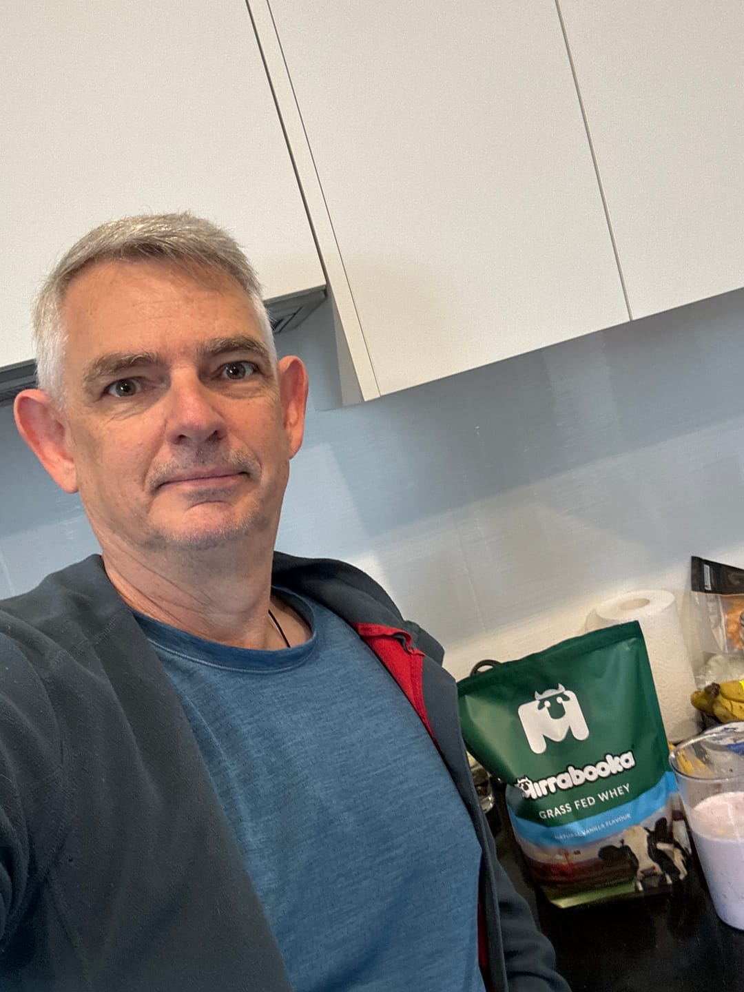 Customer photo review of Grass Fed Whey Protein Vanilla 1kg (33 servings)