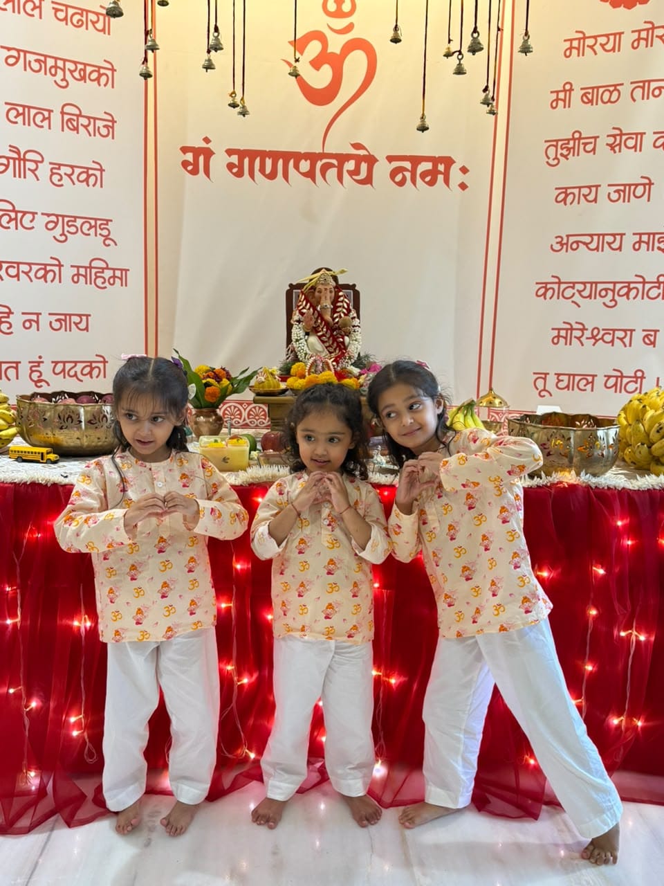 Customer photo review of Om Ganesha Kurta Pajama