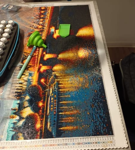 Customer photo review of Cologne Cityscape | Diamond Painting Kit