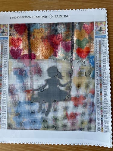 Customer photo review of The Heart's Swing | Diamond Painting Kit