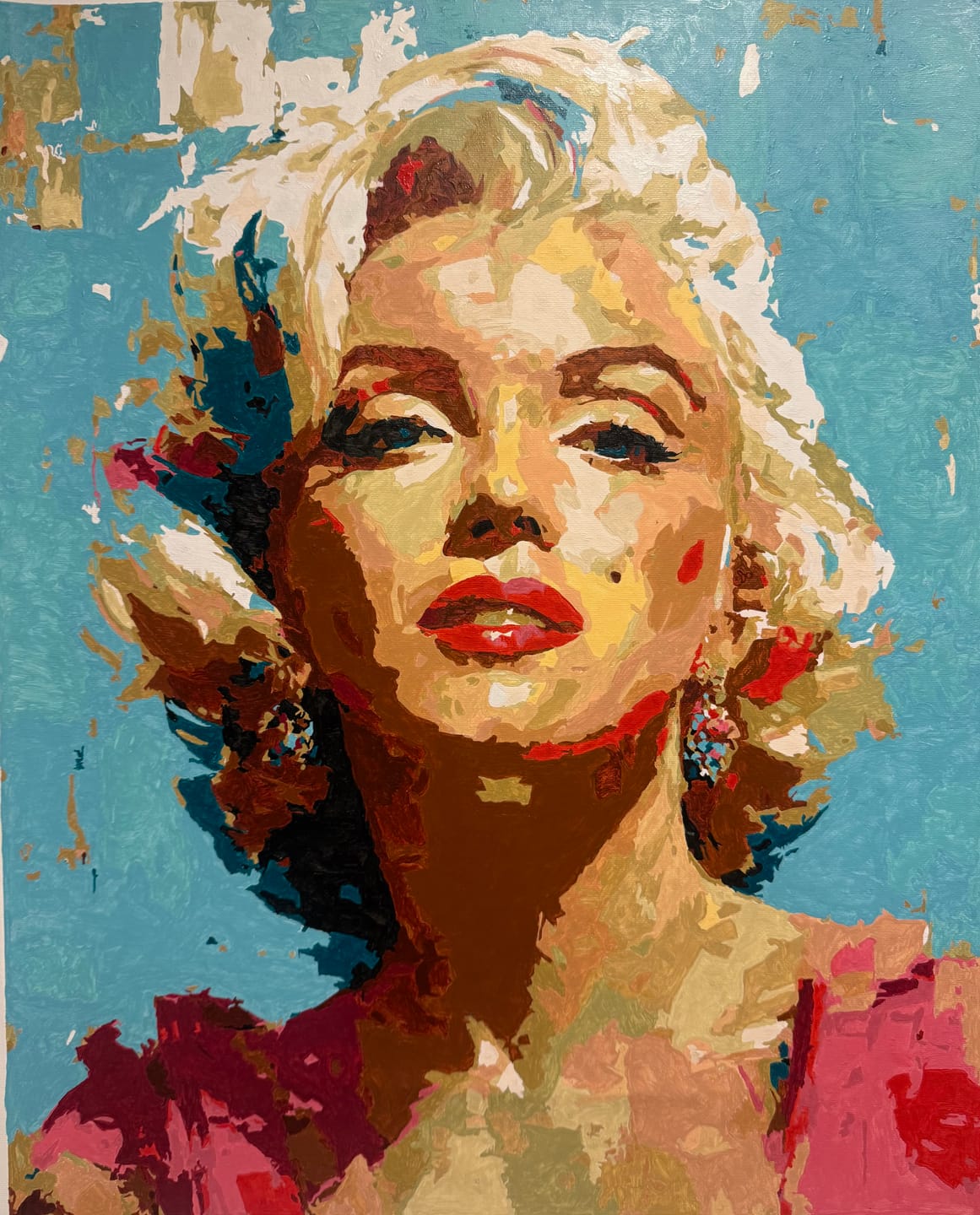 Customer photo review of Expressive Marilyn | Paint by Number