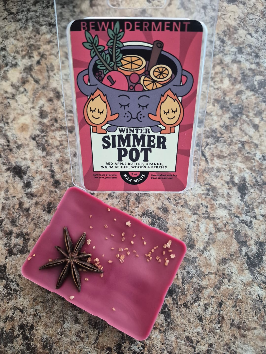 Customer photo review of Winter Simmer Pot Wax Melts