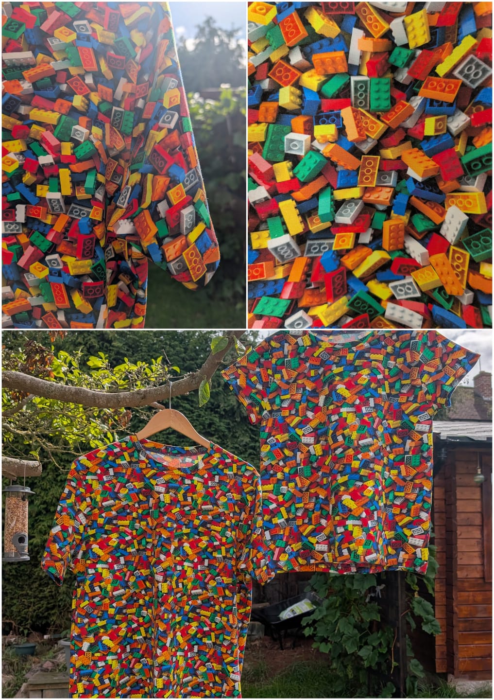 Customer photo review of Lego Blocks Cotton Jersey Fabric