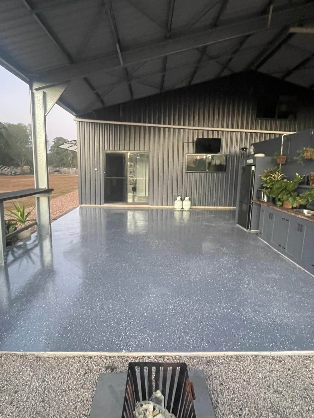 Customer photo review of Epoxy Flake Floor Kit