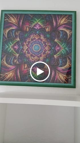 Customer photo review of Mandala Tunnel | Diamond Painting Kit