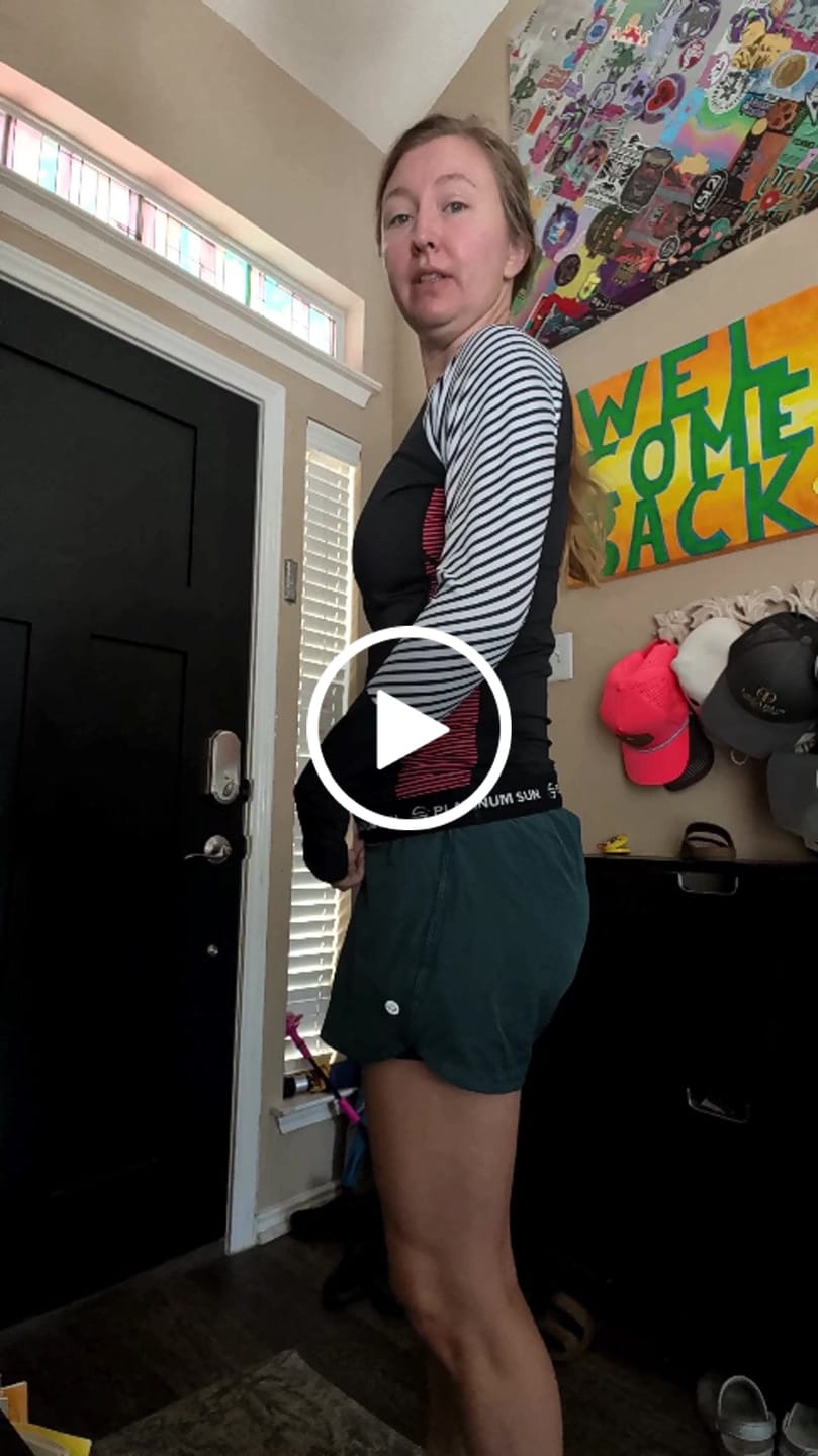 Customer video review of Long Sleeve Swim Shirt for Women UPF 50+ | Stripes - Coral