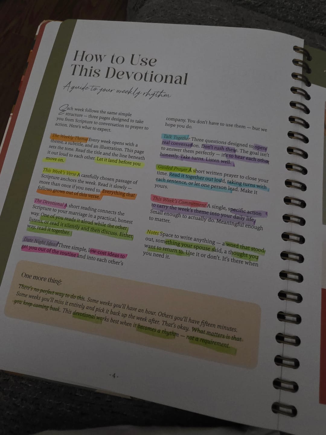 Customer photo review of Choosing You: A 52-Week Couples Devotional for a Christ-Centered Marriage
