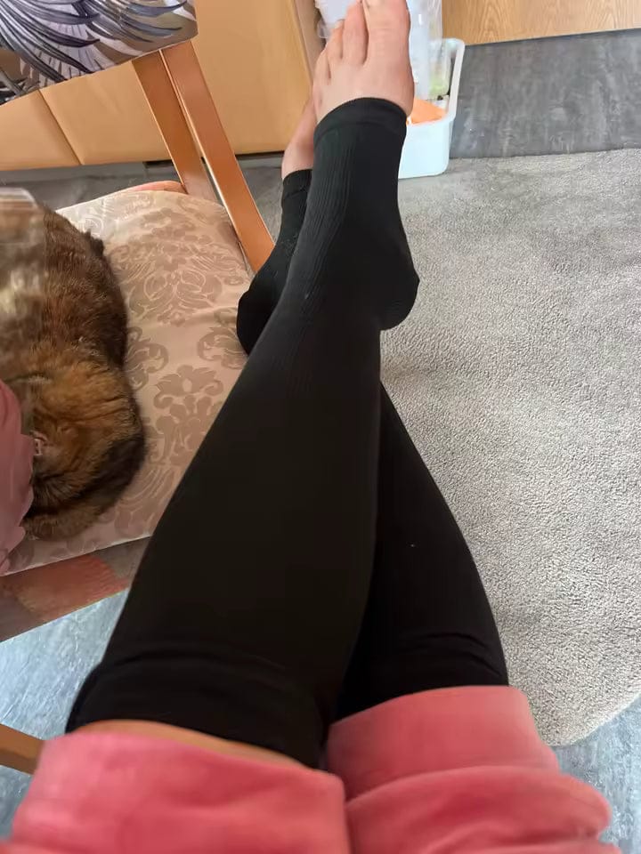 Customer photo review of Støttestrømper med glidelås