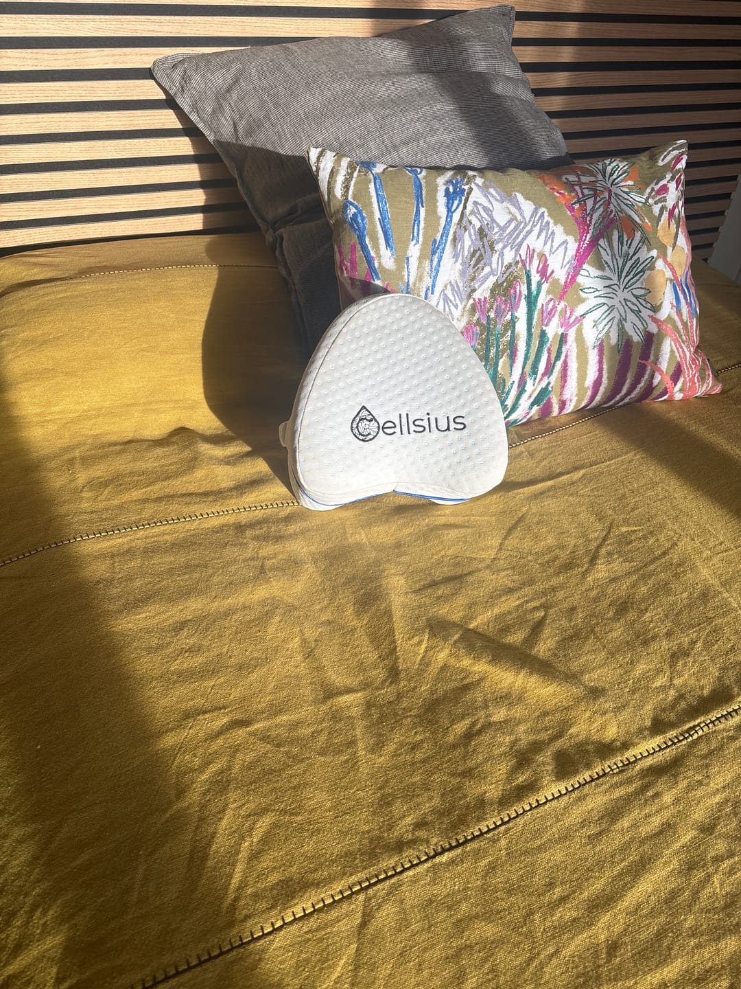 Customer photo review of Coussin Orthopédique Genoux Cellsius - Le secret d'un sommeil sans douleur