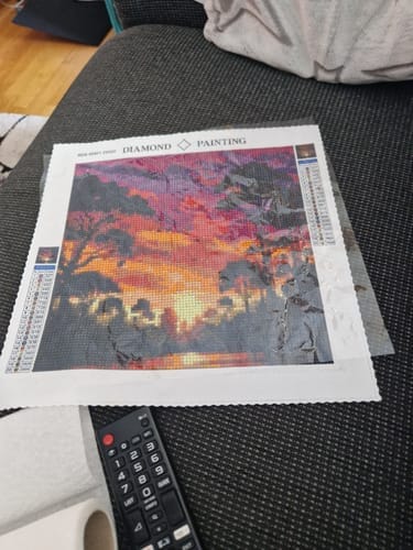Customer photo review of Light path on the beach | AB Diamond Painting Kit