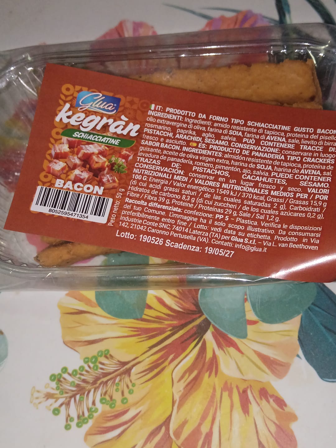 Customer photo review of Kegràn Schiacciatine al bacon