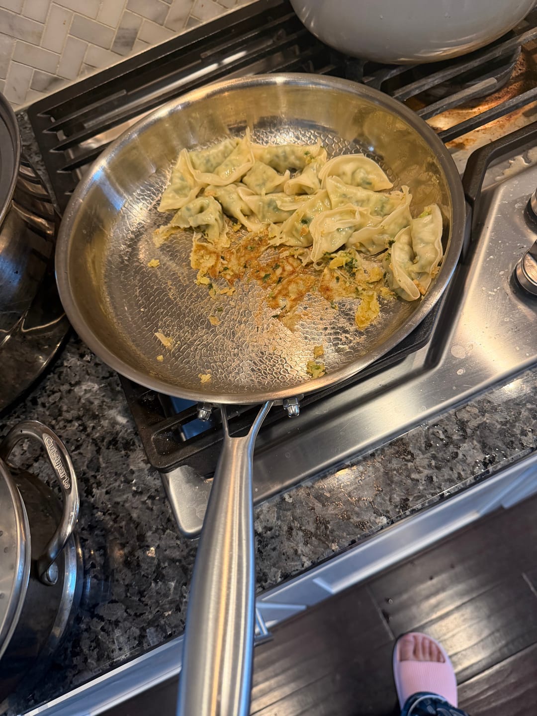 Customer photo review of Hand-Hammered Titanium Pan