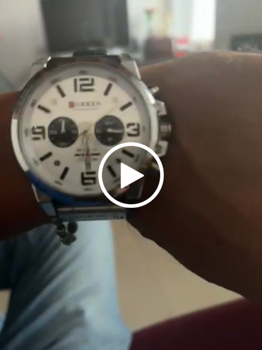 Customer video review of Curren Sofia® orologio uomo pelle