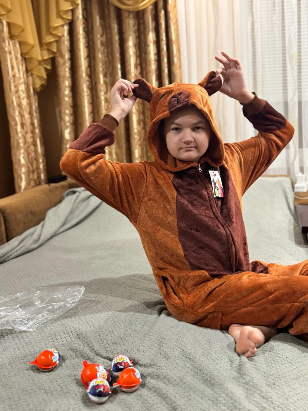 Customer photo review of Capy Cozy Kigurumi