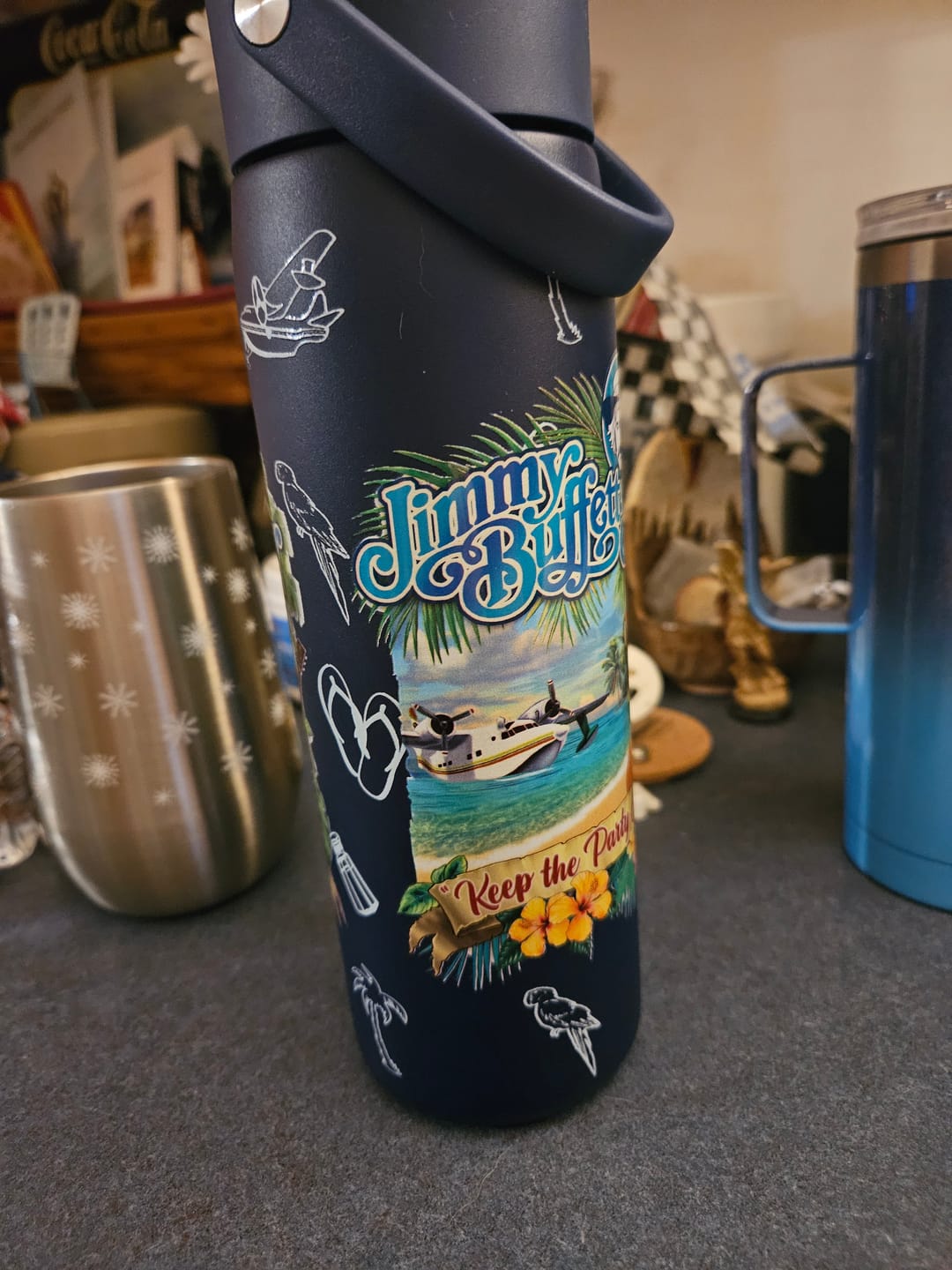 Customer photo review of 2026 Jimmy Buffett Day Water Bottle