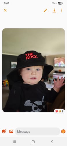 Customer photo review of The Rock Bucket Hat