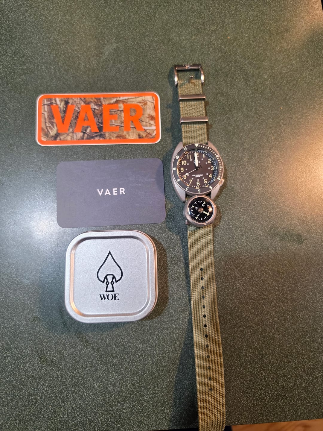 Customer photo review of W.O.E. Submersible Wrist Compass 2.0