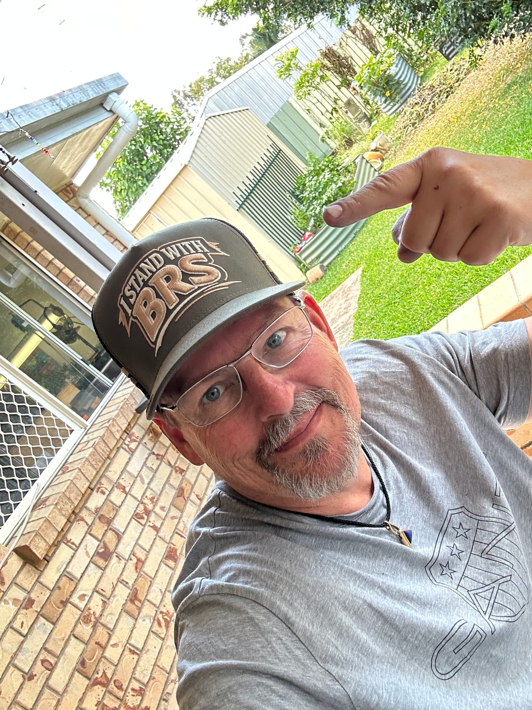 Customer photo review of Big Chocky | Stand With BRS Trucker Cap