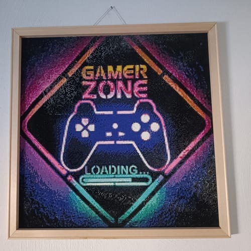 Customer photo review of DIY Wooden Stretcher Frame for Diamond Painting