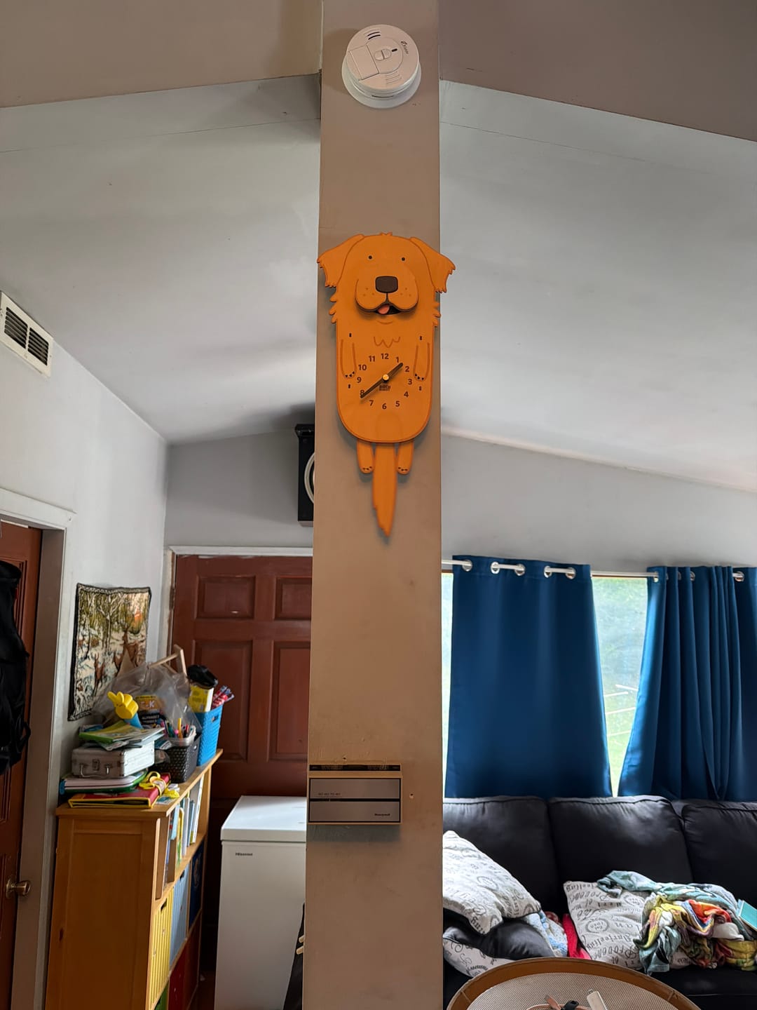 Customer photo review of Charlie the Golden Retriever Pendulum Clock
