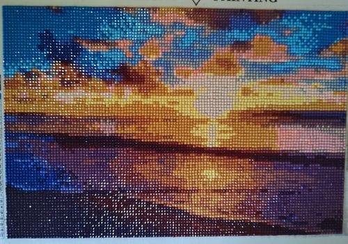 Customer photo review of Gentle Waves | Diamond Painting Kit