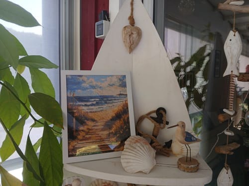 Customer photo review of Longing for the Sea | Diamond Painting Kit