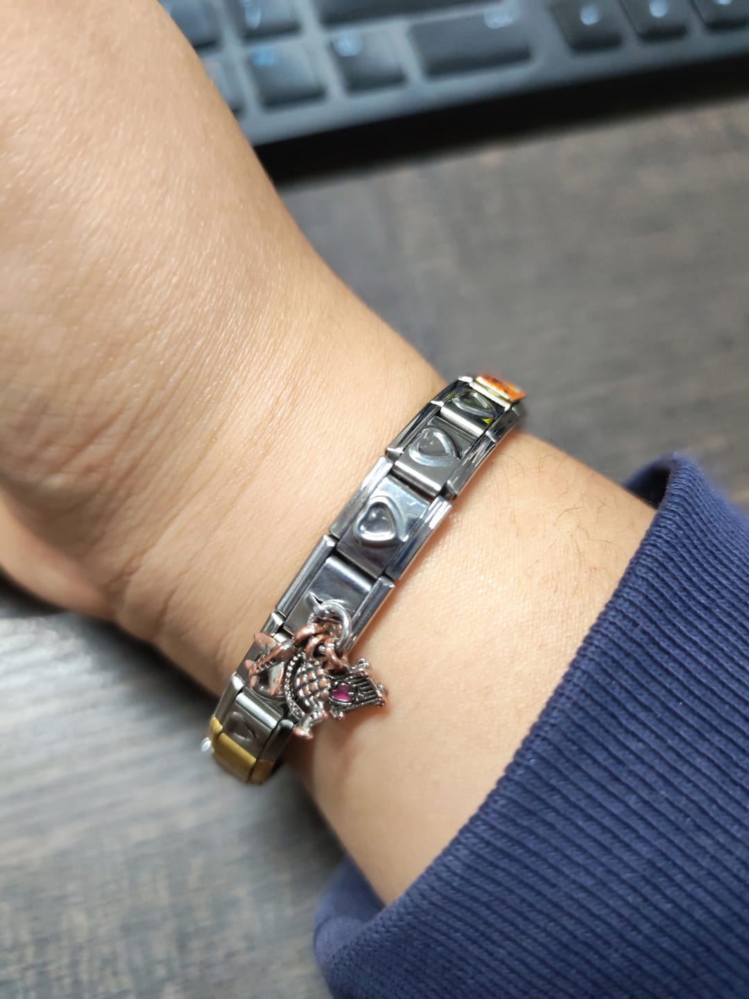 Customer photo review of Charm Colgante viaje avion
