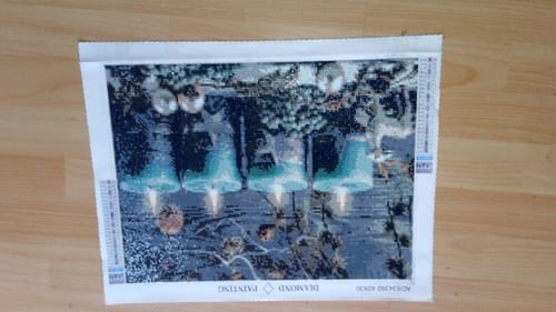 Customer photo review of Advent arrangement | Diamond Painting Kit