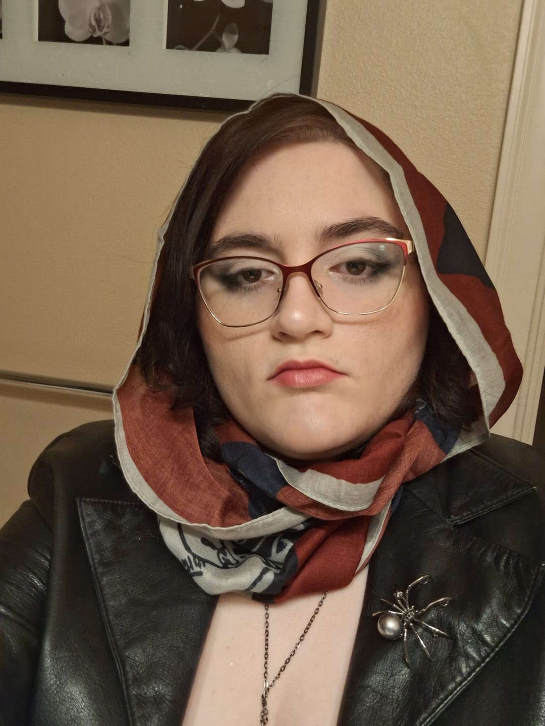 Customer photo review of Murder Mystery All-Season Scarf