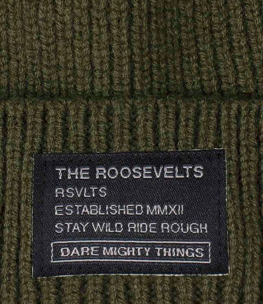 Customer photo review of Merino Wool RSVLTS Olive Beanie
