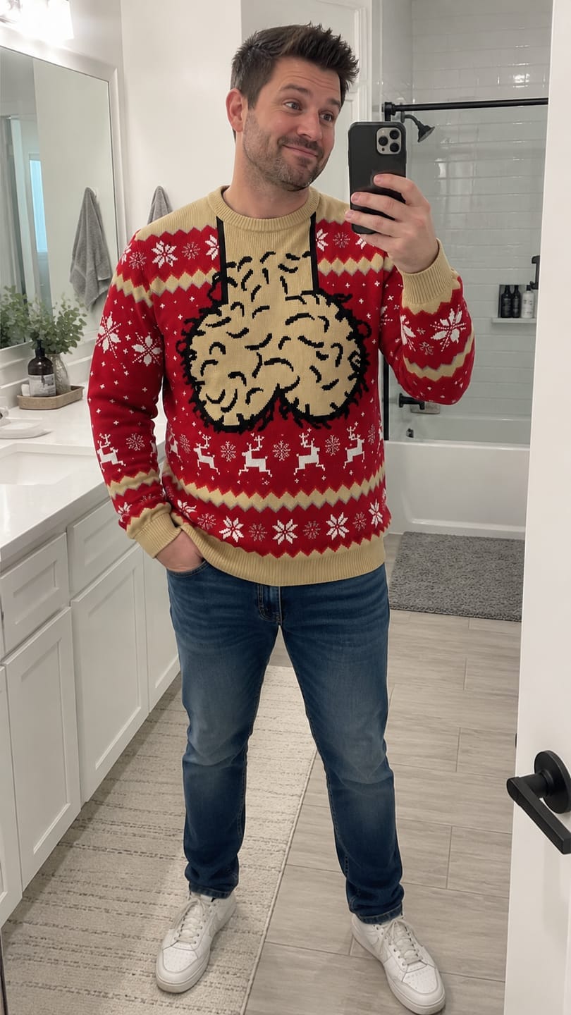 Customer photo review of Pull De Noël Rigolo